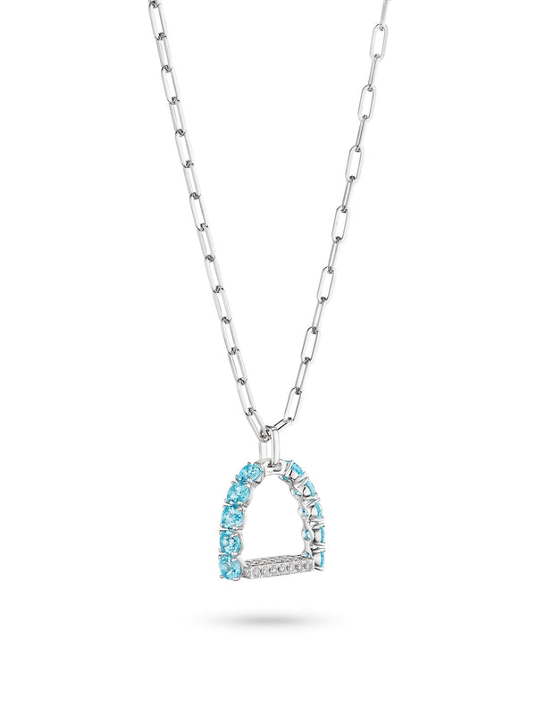 Stirr It Up™️ Pendant with Blue Topaz and Diamond