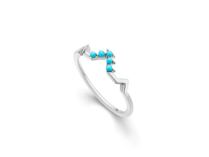 Denali Stackable Turquoise Ring