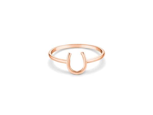 Plain Lucky Horseshoe Ring