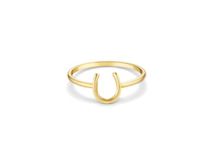 Plain Lucky Horseshoe Ring