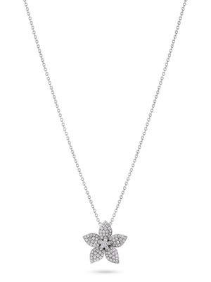 Zahira Diamond Single Flower Pendant