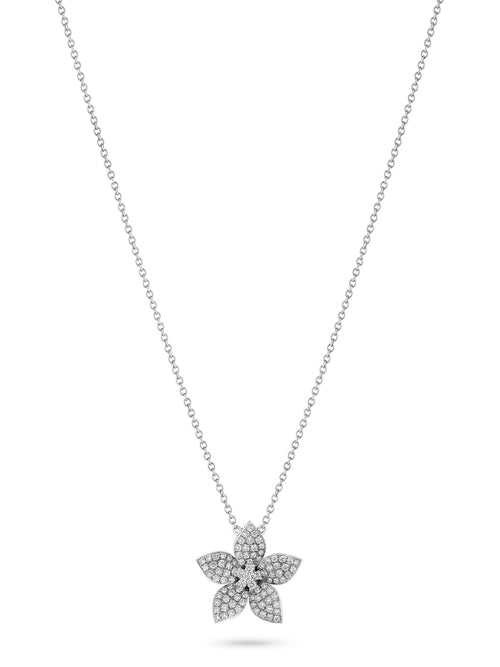 Zahara Diamond Single Flower Pendant