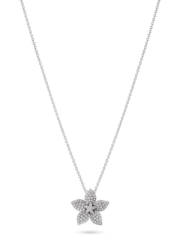 Zahira Diamond Single Flower Pendant