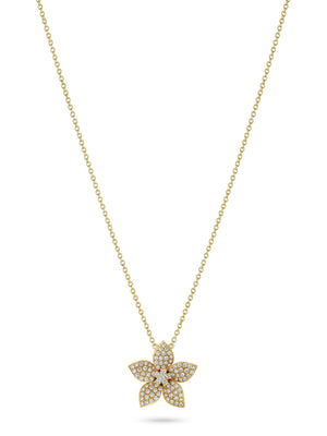 Zahira Diamond Single Flower Pendant