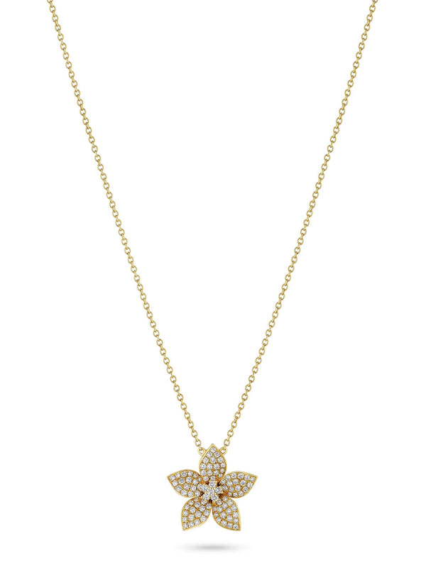 Zahara Diamond Single Flower Pendant