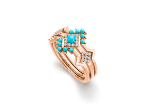 Denali Stackable Turquoise Ring