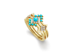 Denali Stackable Turquoise Ring