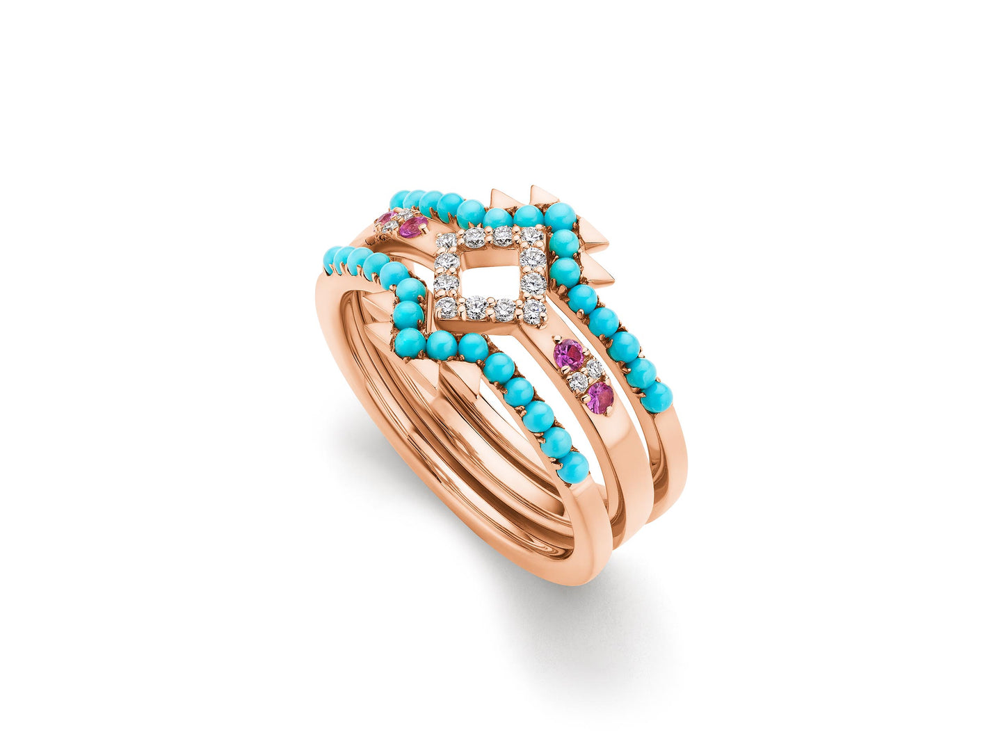 Whitney Stackable Turquoise Ring