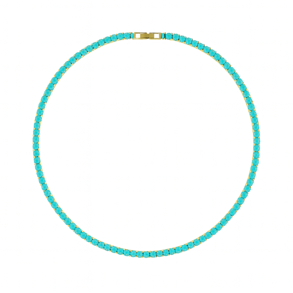 Tennis Necklace - Turquoise