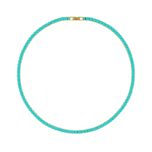 Tennis Necklace - Turquoise