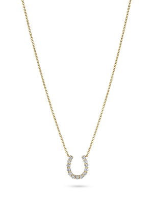 Lucky Horseshoe Medium Diamond Necklace