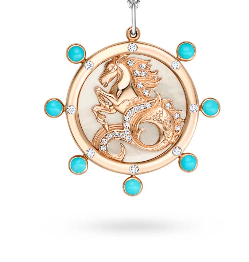 Horsea ™ - Under the Sea Mother of Pearl Pendant