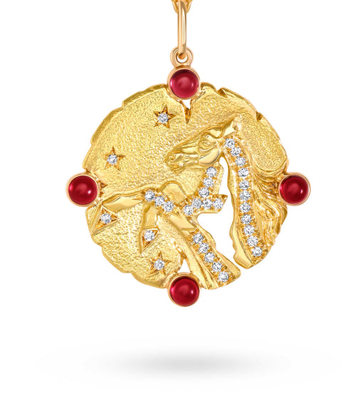 Horsea ™ - Ruby Night Star Pendant