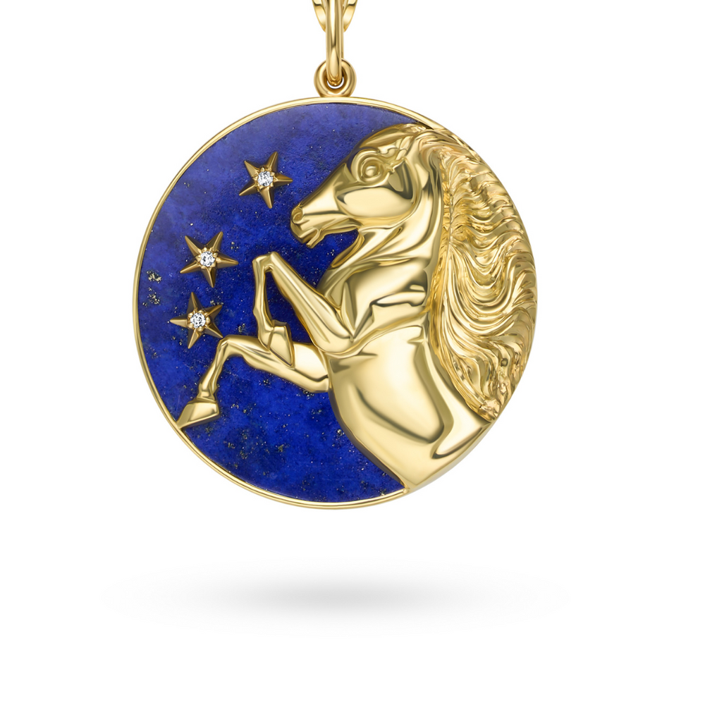 Horsea ™ - Lapis Night Star Enchanted Pendant