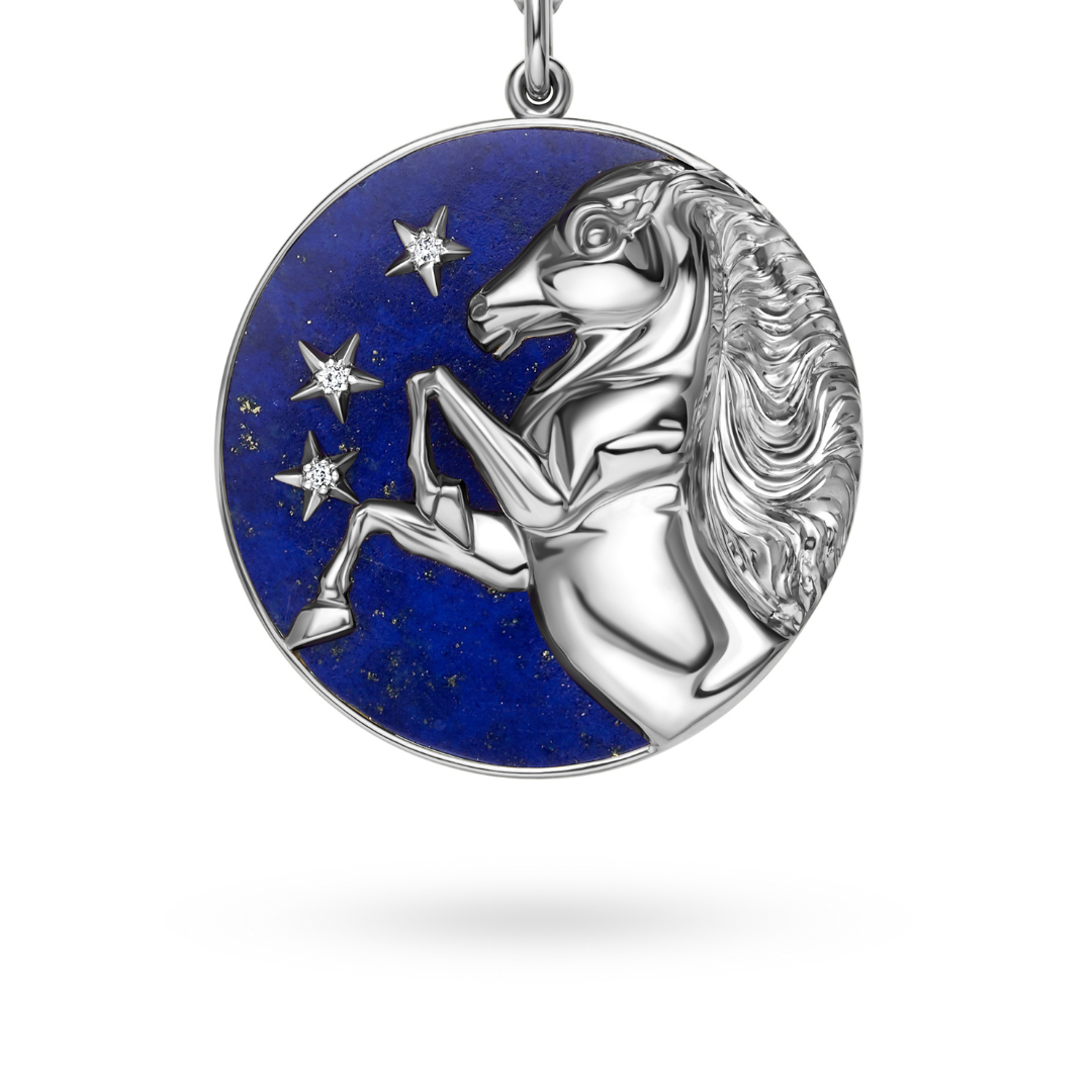 Horsea ™ - Lapis Night Star Enchanted Pendant