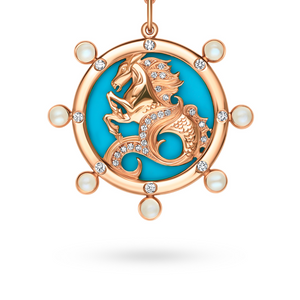 Horsea ™ - Under the Sea Turquoise Pendant