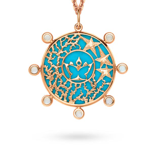 Horsea ™ - Under the Sea Turquoise Pendant