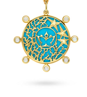 Horsea ™ - Under the Sea Turquoise Pendant