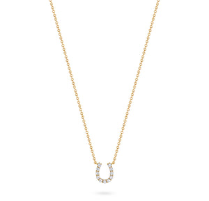 Mini Diamond Horseshoe Necklace