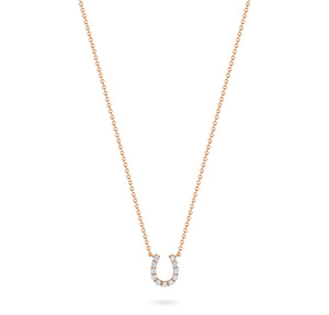 Mini Diamond Horseshoe Necklace