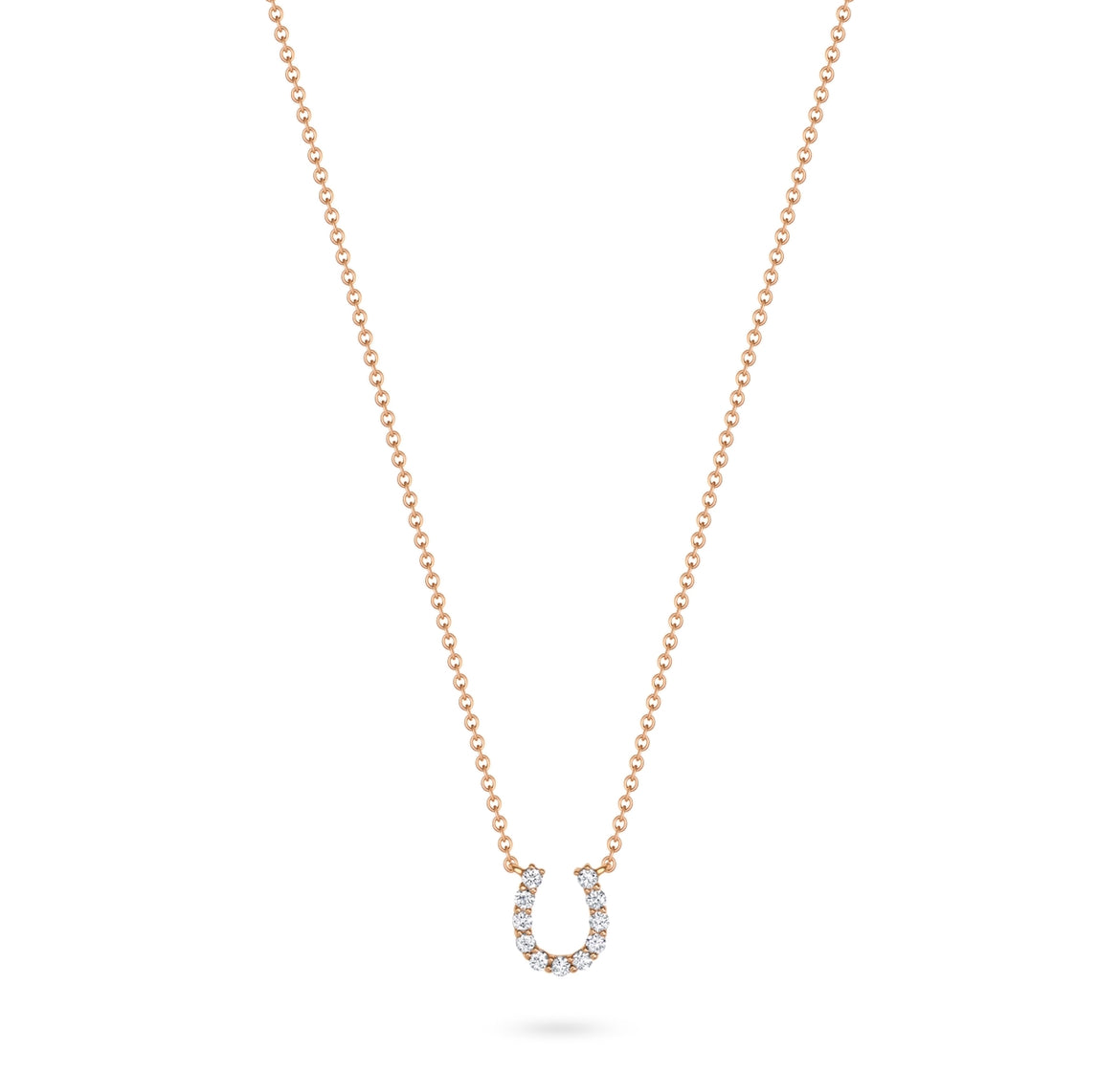 Mini Diamond Horseshoe Necklace