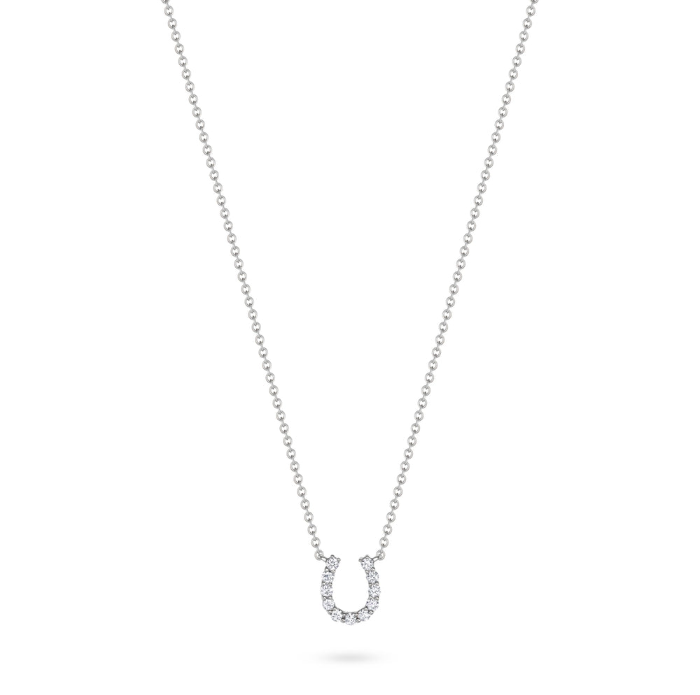 Mini Diamond Horseshoe Necklace