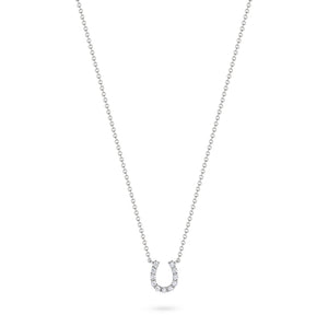 Mini Diamond Horseshoe Necklace