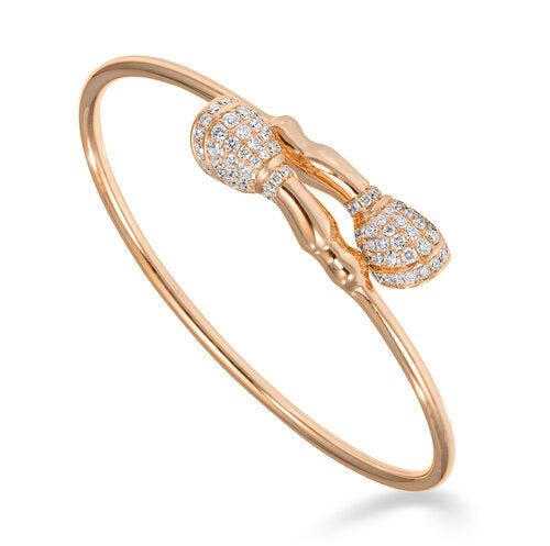 Pave Diamond Medium Huggable Hooves® Flex Bangle