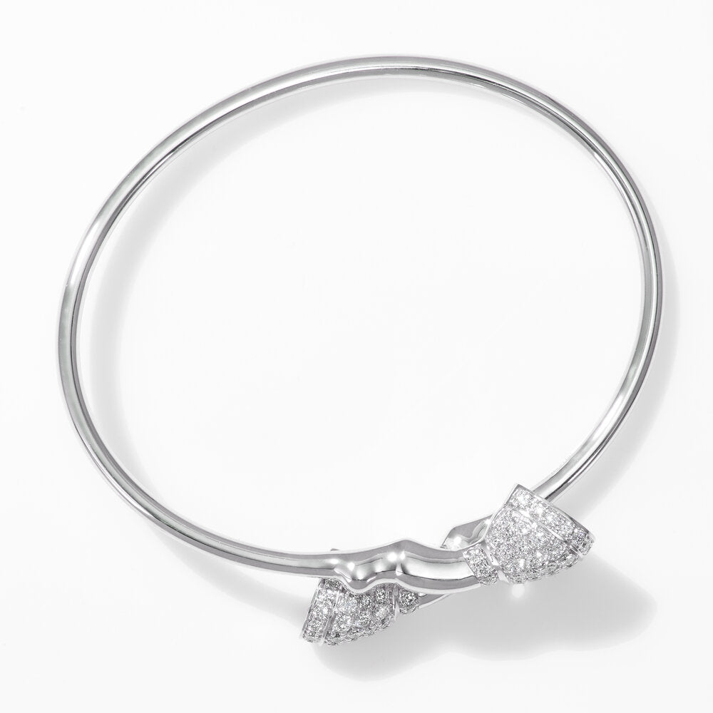 Pave Diamond Medium Huggable Hooves® Flex Bangle