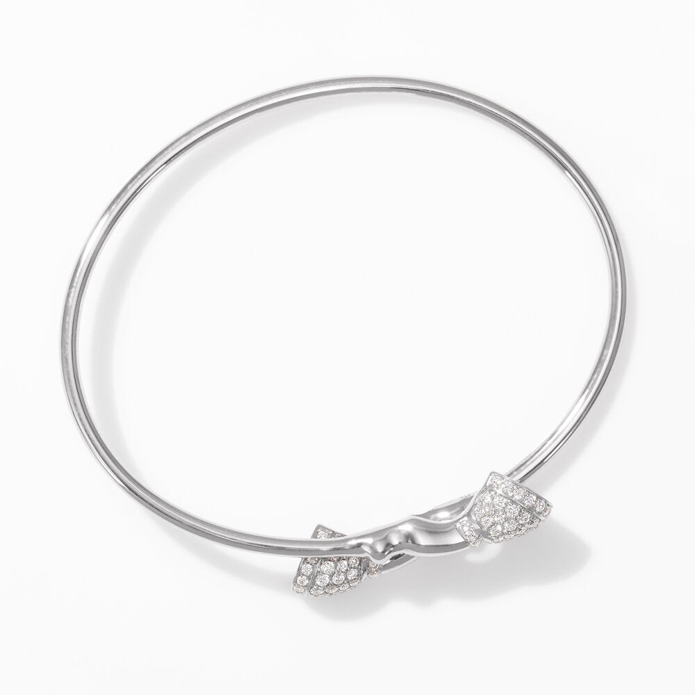 Pave Diamond Mini Huggable Hooves® Flex Bangle