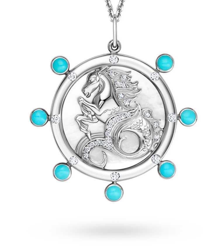 Horsea ™ - Under the Sea Mother of Pearl Pendant